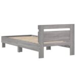 vidaXL Rám postele s čelom Sivý Sonoma 80 x 200 cm Kompozitné drevo – Obrázok 6