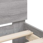 vidaXL Rám postele s čelom Sivý Sonoma 80 x 200 cm Kompozitné drevo – Obrázok 7