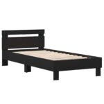 vidaXL Rám postele s čelom Čierny dub 80 x 200 cm Kompozitné drevo – Obrázok 3