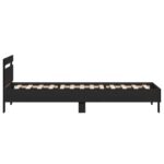 vidaXL Rám postele s čelom Čierny dub 80 x 200 cm Kompozitné drevo – Obrázok 5