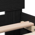 vidaXL Rám postele s čelom Čierny dub 80 x 200 cm Kompozitné drevo – Obrázok 7