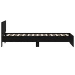 vidaXL Rám postele s čelom Čierny dub 80 x 200 cm Konštruované drevo – Obrázok 5