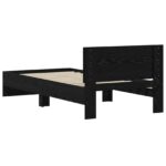 vidaXL Rám postele s čelom Čierny dub 80 x 200 cm Konštruované drevo – Obrázok 6