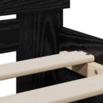 vidaXL Rám postele s čelom Čierny dub 80 x 200 cm Konštruované drevo – Obrázok 7
