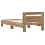 vidaXL Rám postele s čelom Dub artisan 80 x 200 cm Kompozitné drevo – Obrázok 6