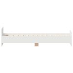 vidaXL Rám postele s čelom Biela 80 x 200 cm Kompozitné drevo – Obrázok 5