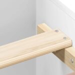 vidaXL Rám postele s čelom Biela 80 x 200 cm Kompozitné drevo – Obrázok 7