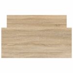 vidaXL Rám postele s čelom Dub sonoma 80 x 200 cm Kompozitné drevo – Obrázok 4