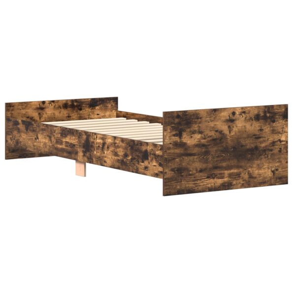 vidaXL Rám postele s čelom Dymový dub 80 x 200 cm Kompozitné drevo – Obrázok 6