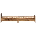 vidaXL Rám postele s čelom Staré drevo 80 x 200 cm Kompozitné drevo – Obrázok 5
