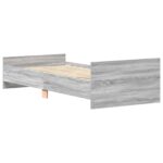vidaXL Rám postele s čelom Sivý Sonoma 80 x 200 cm Kompozitné drevo – Obrázok 6