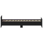 vidaXL Rám postele s čelom Čierny dub 80 x 200 cm Kompozitné drevo – Obrázok 5