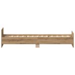 vidaXL Rám postele s čelom Dub artisan 80 x 200 cm Kompozitné drevo – Obrázok 5