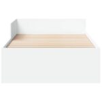 vidaXL Rám postele s čelom Biela 80 x 200 cm Kompozitné drevo – Obrázok 4