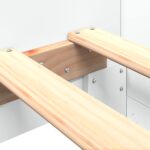 vidaXL Rám postele s čelom Biela 80 x 200 cm Kompozitné drevo – Obrázok 7