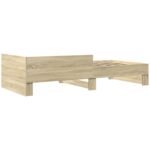 vidaXL Rám postele s čelom Dub sonoma 80 x 200 cm Kompozitné drevo – Obrázok 6