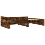vidaXL Rám postele s čelom Dymový dub 80 x 200 cm Kompozitné drevo – Obrázok 6