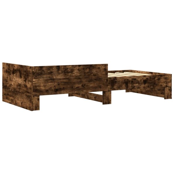 vidaXL Rám postele s čelom Dymový dub 80 x 200 cm Kompozitné drevo – Obrázok 6