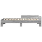 vidaXL Rám postele s čelom Sivý Sonoma 80 x 200 cm Kompozitné drevo – Obrázok 5