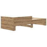 vidaXL Rám postele s čelom Dub artisan 80 x 200 cm Kompozitné drevo – Obrázok 5