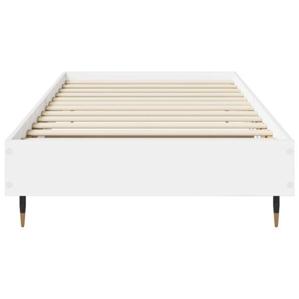 vidaXL Rám postele Biela 80 x 200 cm Kompozitné drevo – Obrázok 3