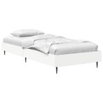 vidaXL Rám postele Biela 80 x 200 cm Kompozitné drevo