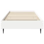 vidaXL Rám postele Biela 80 x 200 cm Kompozitné drevo – Obrázok 3