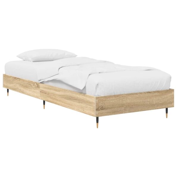 vidaXL Rám postele Dub sonoma 80 x 200 cm Kompozitné drevo – Obrázok 2
