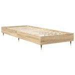 vidaXL Rám postele Dub sonoma 80 x 200 cm Kompozitné drevo – Obrázok 3