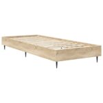vidaXL Rám postele Dub sonoma 80 x 200 cm Kompozitné drevo – Obrázok 2