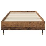 vidaXL Rám postele Staré drevo 80 x 200 cm Kompozitné drevo – Obrázok 3