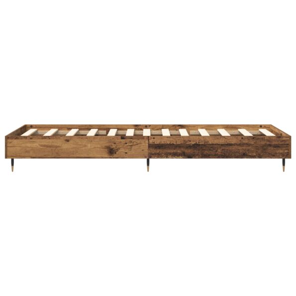 vidaXL Rám postele Staré drevo 80 x 200 cm Kompozitné drevo – Obrázok 4
