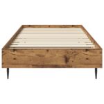 vidaXL Rám postele Staré drevo 80 x 200 cm Kompozitné drevo – Obrázok 3