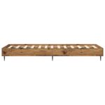 vidaXL Rám postele Staré drevo 80 x 200 cm Kompozitné drevo – Obrázok 4