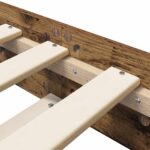 vidaXL Rám postele Staré drevo 80 x 200 cm Kompozitné drevo – Obrázok 5