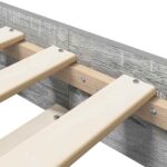 vidaXL Rám postele Sivý Sonoma 80 x 200 cm Kompozitné drevo – Obrázok 5