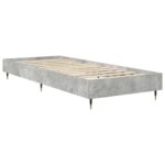 vidaXL Rám postele Betónovo sivá 80 x 200 cm Kompozitné drevo – Obrázok 2