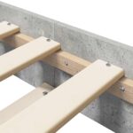 vidaXL Rám postele Betónovo sivá 80 x 200 cm Kompozitné drevo – Obrázok 5
