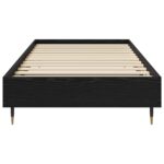 vidaXL Rám postele Čierny dub 80 x 200 cm Kompozitné drevo – Obrázok 3