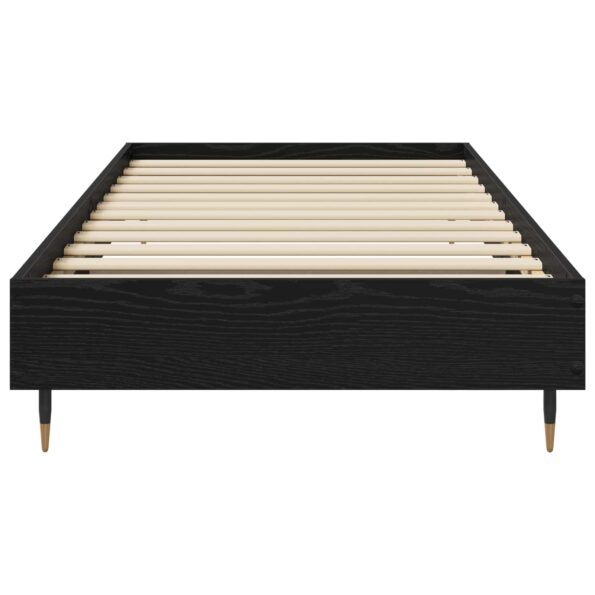 vidaXL Rám postele Čierny dub 80 x 200 cm Kompozitné drevo – Obrázok 3
