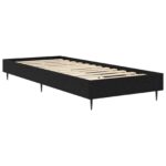 vidaXL Rám postele Čierny dub 80 x 200 cm Kompozitné drevo – Obrázok 2