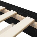 vidaXL Rám postele Čierny dub 80 x 200 cm Kompozitné drevo – Obrázok 5