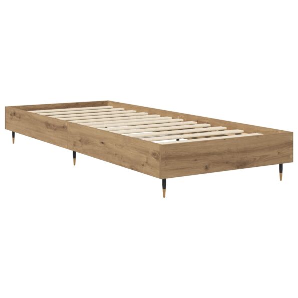 vidaXL Rám postele Dub artisan 80 x 200 cm Kompozitné drevo – Obrázok 2