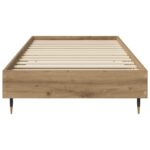vidaXL Rám postele Dub artisan 80 x 200 cm Kompozitné drevo – Obrázok 3