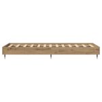 vidaXL Rám postele Dub artisan 80 x 200 cm Kompozitné drevo – Obrázok 4