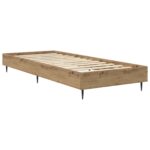 vidaXL Rám postele Dub artisan 80 x 200 cm Kompozitné drevo – Obrázok 2