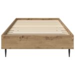 vidaXL Rám postele Dub artisan 80 x 200 cm Kompozitné drevo – Obrázok 3