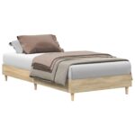 vidaXL Rám postele Dub sonoma 80 x 200 cm Kompozitné drevo – Obrázok 2