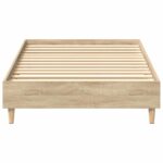 vidaXL Rám postele Dub sonoma 80 x 200 cm Kompozitné drevo – Obrázok 4