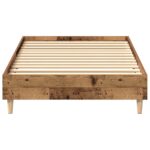vidaXL Rám postele Staré drevo 80 x 200 cm Kompozitné drevo – Obrázok 4